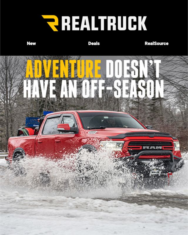 RealTruck email: Adventure doesn’t have an off-season