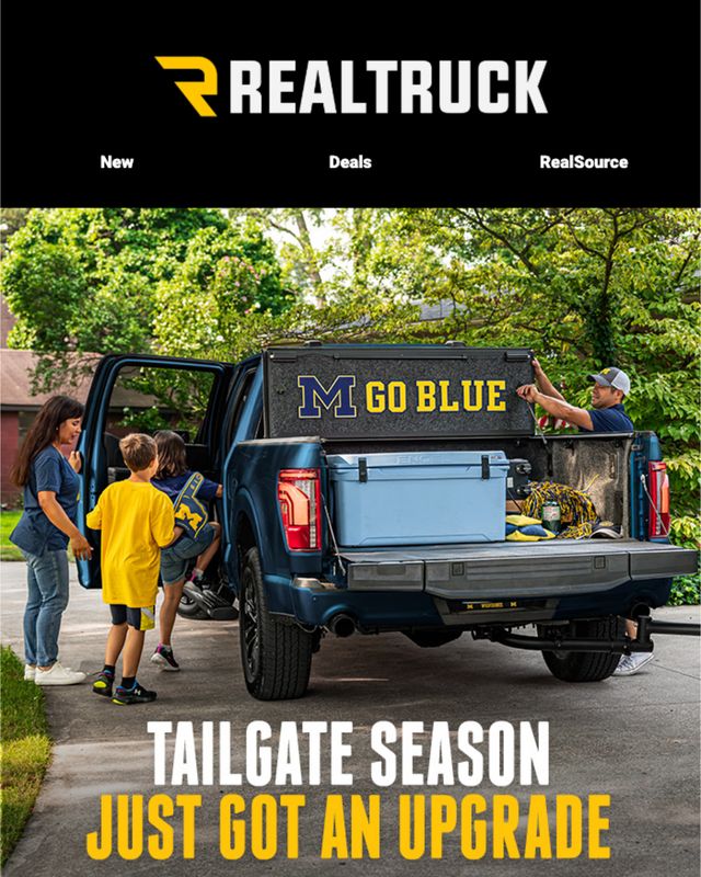 RealTruck email: Tailgate season just got an upgrade