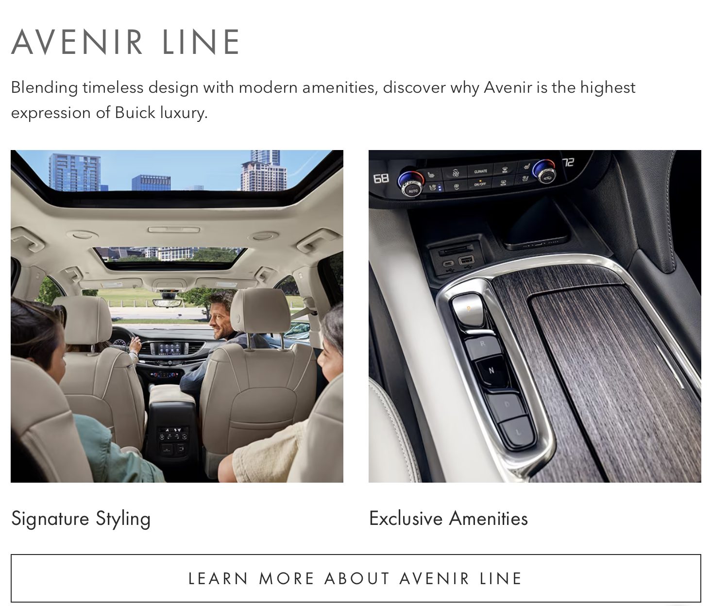 Buick.com: Avenir line