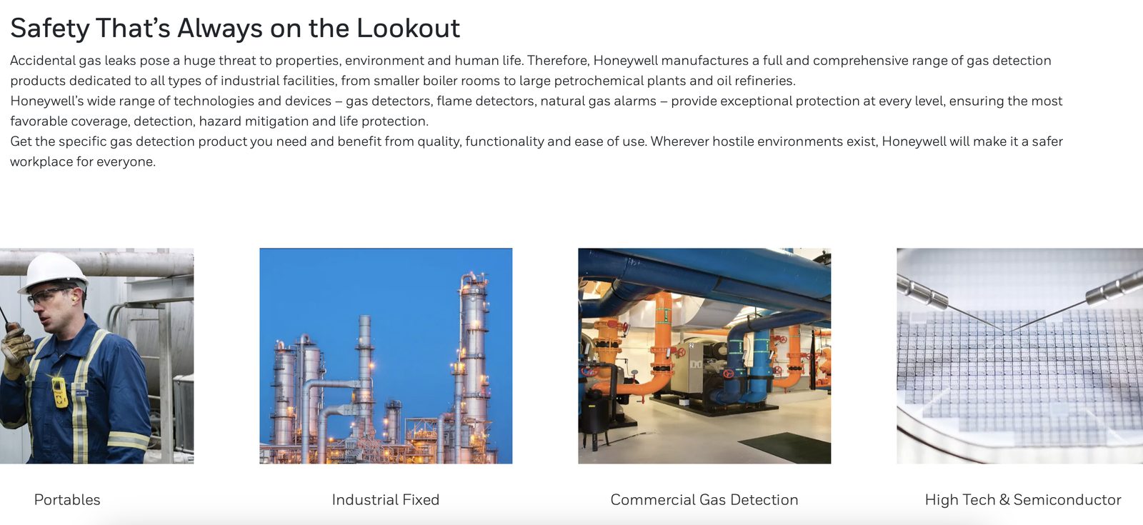 Honeywell.com: Safety that’s always on the lookout