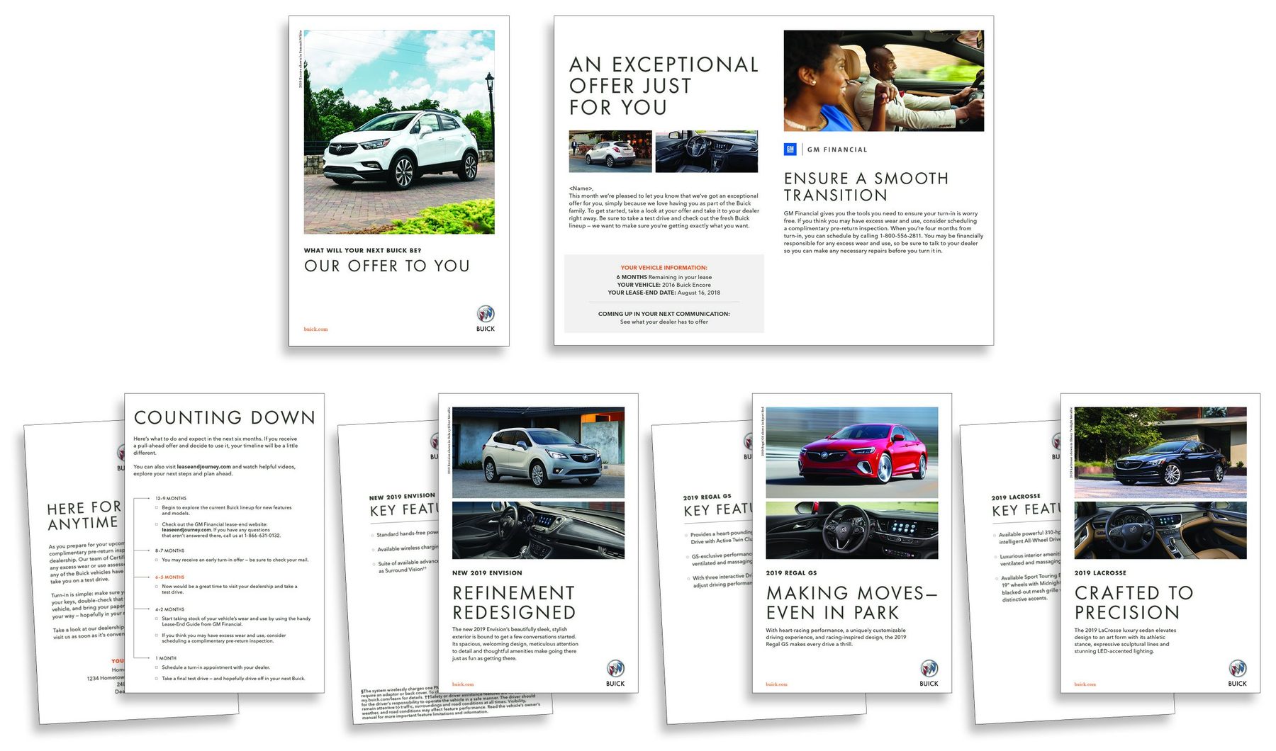 Buick lease-end direct mail, six months out: Our offer to you