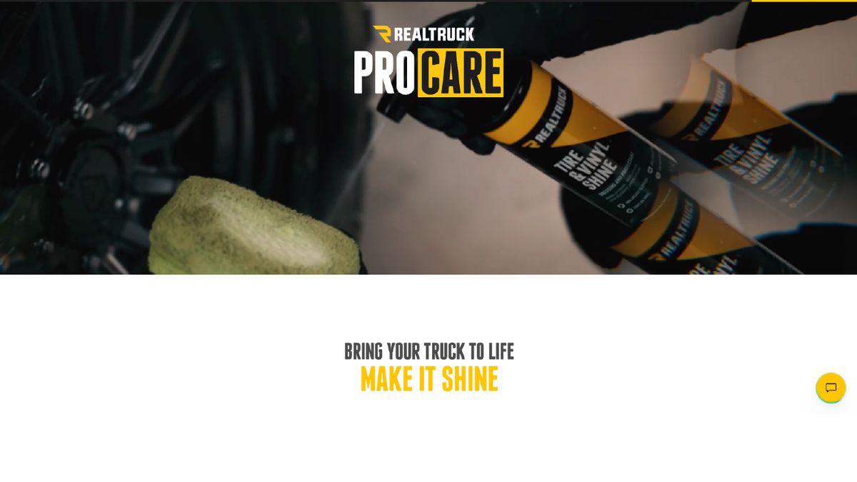 RealTruck ProCare truck care page