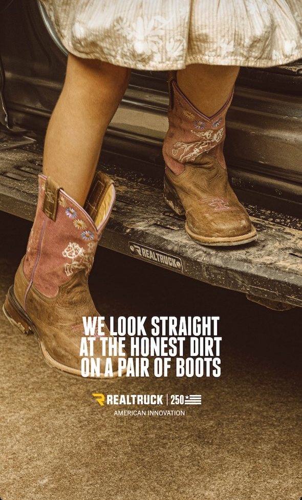 Instagram Story, frame 2: we look straight at the honest dirt on a pair of boots.